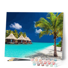 Charger l'image dans la galerie, peinture par numéros | Vacances aux Maldives | Complexe, paysages | FiguredArt