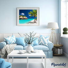 Charger l'image dans la galerie, peinture par numéros | Vacances aux Maldives | Complexe, paysages | FiguredArt