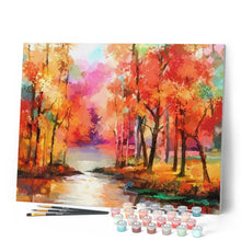 Charger l'image dans la galerie, peinture par numéros | Couleurs d’automne | forêt, Intermédiaire, paysages | FiguredArt