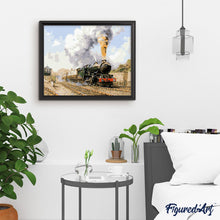 Charger l'image dans la galerie, peinture par numéros | Train à vapeur | Facile, paysages, trains | FiguredArt