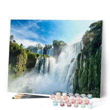 Charger l'image dans la galerie, peinture par numéros | Cascade en forêt | Complexe, paysages | FiguredArt