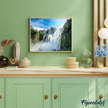 Charger l'image dans la galerie, peinture par numéros | Cascade en forêt | Complexe, paysages | FiguredArt
