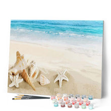 Charger l'image dans la galerie, peinture par numéros | Coquillages sur la Plage | Intermédiaire, paysages | FiguredArt