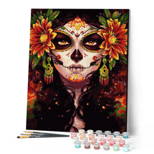 Charger l'image dans la galerie, peinture par numéros | Visage et Fleurs | france, Intermédiaire, paysages, portrait | FiguredArt