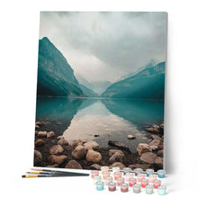 Charger l'image dans la galerie, peinture par numéros | Lac mystérieux en Montagne | Complexe, paysages | FiguredArt