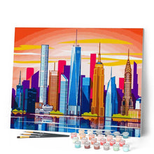 Charger l'image dans la galerie, peinture par numéros | Vue panoramique Grande ville | Facile, ville | FiguredArt