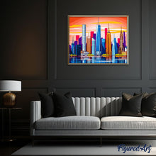Charger l'image dans la galerie, peinture par numéros | Vue panoramique Grande ville | Facile, ville | FiguredArt