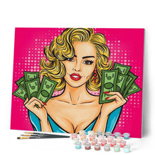 Charger l'image dans la galerie, peinture par numéros | L’argent est sexy | Facile, portrait | FiguredArt