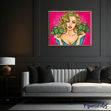 Charger l'image dans la galerie, peinture par numéros | L’argent est sexy | Facile, portrait | FiguredArt