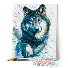 Charger l'image dans la galerie, peinture par numéros | Regard de Loup | animaux, Intermédiaire, loups | FiguredArt
