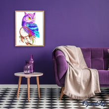 Charger l'image dans la galerie, peinture par numéros | Chouette de couleur | animaux, chouettes et hiboux, Intermédiaire | FiguredArt