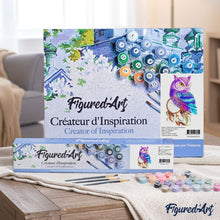 Charger l'image dans la galerie, peinture par numéros | Chouette de couleur | animaux, chouettes et hiboux, Intermédiaire | FiguredArt