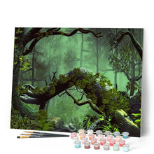 Charger l'image dans la galerie, peinture par numéros | Grosse branche en forêt | Complexe, forêt, paysages | FiguredArt