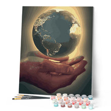 Charger l'image dans la galerie, peinture par numéros | La Terre dans les mains | Facile, romantique | FiguredArt