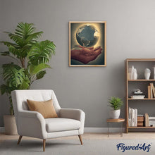 Charger l'image dans la galerie, peinture par numéros | La Terre dans les mains | Facile, romantique | FiguredArt