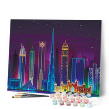 Charger l'image dans la galerie, peinture par numéros | Ville d’Asie la Nuit | Facile, ville | FiguredArt