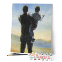 Charger l'image dans la galerie, peinture par numéros | Père et son enfant | Complexe, paysages | FiguredArt