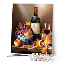 Charger l'image dans la galerie, peinture par numéros | Vin et fruits | Complexe, cuisine | FiguredArt