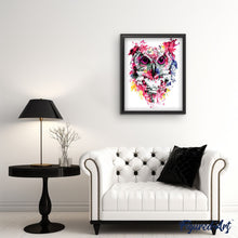 Charger l'image dans la galerie, peinture par numéros | Chouette rose moderne | animaux, chouettes et hiboux, france, Intermédiaire | FiguredArt