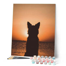 Charger l'image dans la galerie, peinture par numéros | Chien regardant l’horizon | animaux, chiens, Intermédiaire | FiguredArt