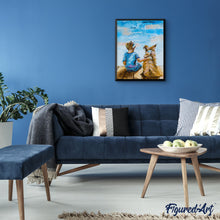 Charger l'image dans la galerie, peinture par numéros | Jeune et son Chien | animaux, chiens, Intermédiaire | FiguredArt