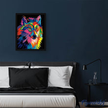 Charger l'image dans la galerie, peinture par numéros | Loup Pop Art | animaux, chiens, facile, france, loups | FiguredArt