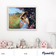 Charger l'image dans la galerie, peinture par numéros | Fillette dans les champs | Intermédiaire, paysages, romantique | FiguredArt