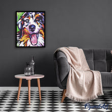 Charger l'image dans la galerie, peinture par numéros | Chien qui tire la langue | animaux, chiens, Intermédiaire | FiguredArt