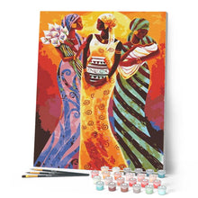 Charger l'image dans la galerie, peinture par numéros | Femmes d’Afrique | Facile, romantique | FiguredArt
