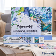 Charger l'image dans la galerie, peinture par numéros | Barque sur un Lac de Montagne | bateaux, france, Intermédiaire, paysages | FiguredArt