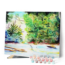 Charger l'image dans la galerie, peinture par numéros | Vue de la forêt tropicale | forêt, Intermédiaire, paysages | FiguredArt