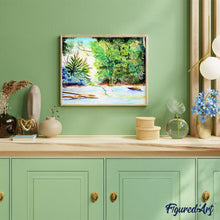 Charger l'image dans la galerie, peinture par numéros | Vue de la forêt tropicale | forêt, Intermédiaire, paysages | FiguredArt