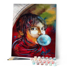 Charger l'image dans la galerie, peinture par numéros | Chewing Gum | Intermédiaire, portrait | FiguredArt