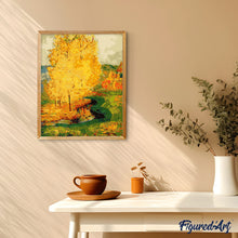 Charger l'image dans la galerie, peinture par numéros | Grand arbre Jaune | arbres, Intermédiaire, paysages | FiguredArt