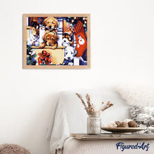 Charger l'image dans la galerie, peinture par numéros | Chiots et Décors de Noël | animaux, chiens, Intermédiaire | FiguredArt