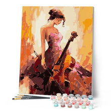 Charger l'image dans la galerie, peinture par numéros | La musicienne | Facile, musique, portrait | FiguredArt