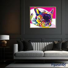 Charger l'image dans la galerie, peinture par numéros | Carlin Pop Art | animaux, chiens, Facile, france | FiguredArt