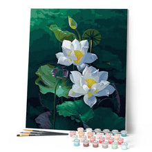Charger l'image dans la galerie, peinture par numéros | Les Fleurs du petit Lac | Facile, fleurs | FiguredArt