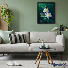 Charger l'image dans la galerie, peinture par numéros | Les Fleurs du petit Lac | Facile, fleurs | FiguredArt