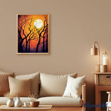 Charger l'image dans la galerie, peinture par numéros | Lune et Branches | Complexe, paysages | FiguredArt