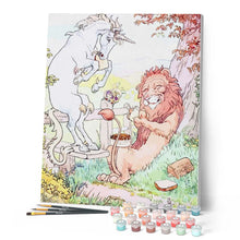 Charger l'image dans la galerie, peinture par numéros | Lion et Licorne | animaux, Facile, licornes, lions | FiguredArt