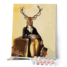 Charger l'image dans la galerie, peinture par numéros | Le Cerf Dandy | abstrait, animaux, facile, france, rennes et biches | FiguredArt