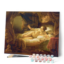 Charger l'image dans la galerie, peinture par numéros | Femme dans le lit | Complexe, portrait, reproduction | FiguredArt