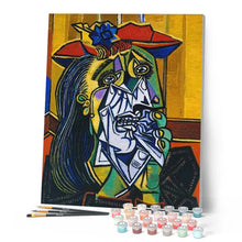 Charger l'image dans la galerie, peinture par numéros | La femme qui pleure | Complexe, picasso, reproduction | FiguredArt