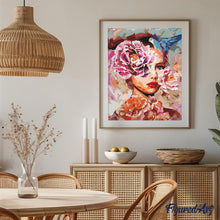 Charger l'image dans la galerie, peinture par numéros | Femme de Roses | Facile, portrait | FiguredArt