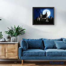 Charger l'image dans la galerie, peinture par numéros | Chateau et Pleine Lune | châteaux, Complexe | FiguredArt