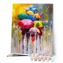 Charger l'image dans la galerie, peinture par numéros | Farandoles de parapluies 2 | Intermédiaire, paysages | FiguredArt