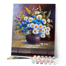 Charger l'image dans la galerie, peinture par numéros | Vase et Marguerites | fleurs, Intermédiaire | FiguredArt