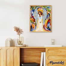 Charger l'image dans la galerie, peinture par numéros | Petit Ange abstrait | Intermédiaire, religion | FiguredArt