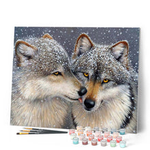 Charger l'image dans la galerie, peinture par numéros | Loups sous la neige | animaux, Complexe, loups | FiguredArt
